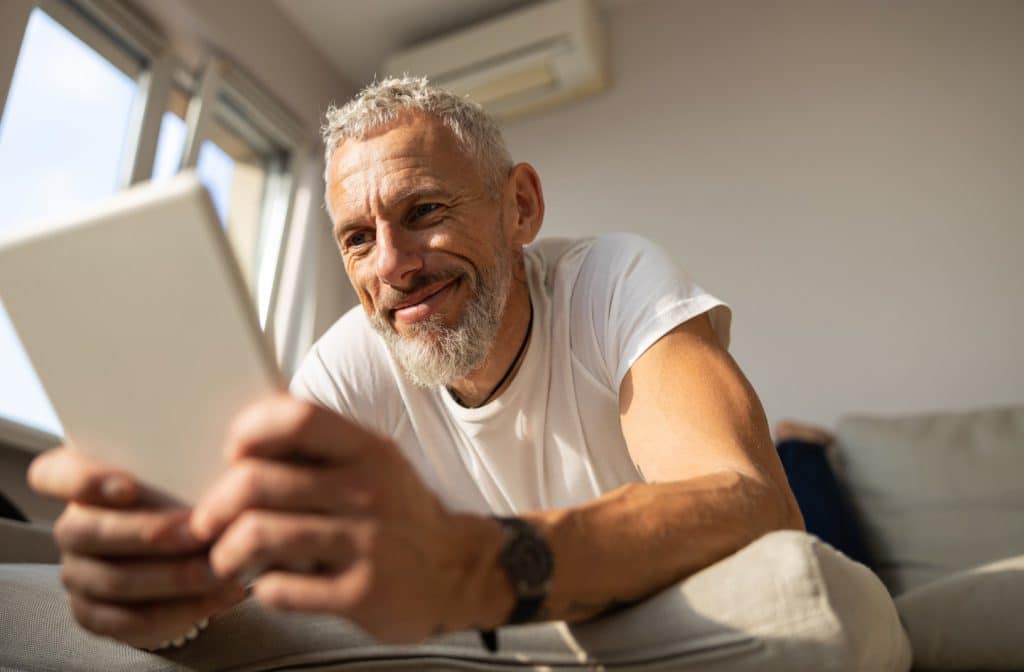 Man met nieuwe baan na re-integratietraject